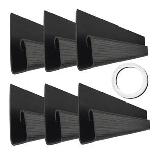 NIB Computer Desk Cable Organizer - (6) - Black